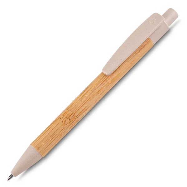 Caneta de bambu personalizada com estojo