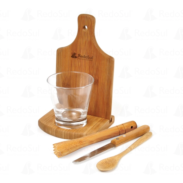 Kit Para Caipirinha Personalizado Em Bambu Kit Para Caipirinha Personalizado Em Bambu
