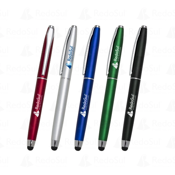 Caneta Personalizada com Ponteira Touch Screen Plástica Caneta Personalizada com Ponteira Touch Screen Plástica