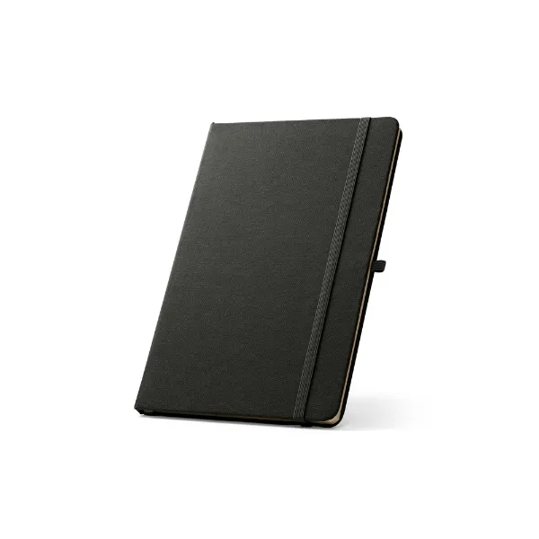 Caderno personalizado de capa dura em poliéster totalmente reciclado Caderno personalizado de capa dura em poliéster totalmente reciclado