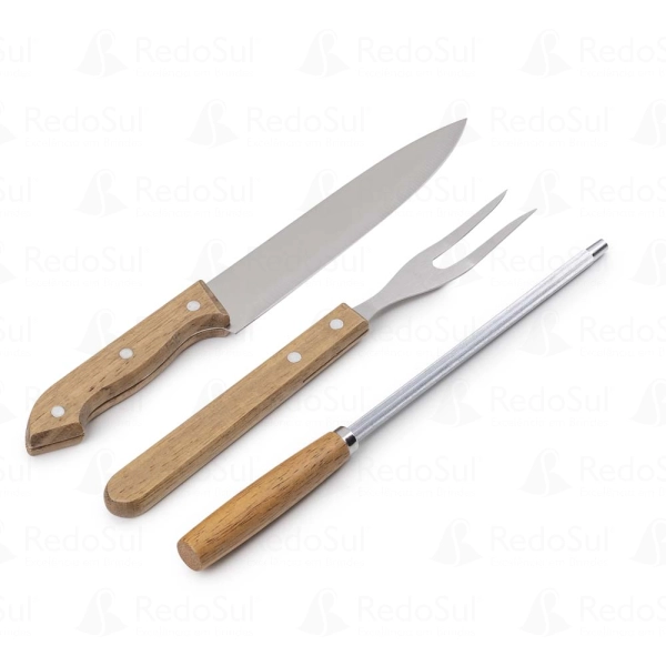 Kit Churrasco Personalizado com 4 Peças Kit Churrasco Personalizado com 4 Peças