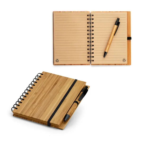 Caderno em Bambu Personalizado 18 x 13,5 cm Caderno em Bambu Personalizado 18 x 13,5 cm