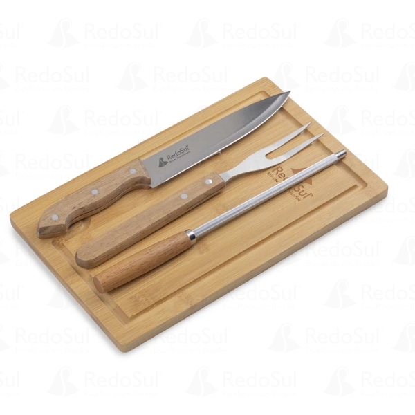 Kit Churrasco Personalizado com 4 Peças Kit Churrasco Personalizado com 4 Peças