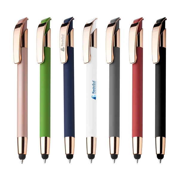 RD 3830-Caneta Metálica Personalizada com Touch