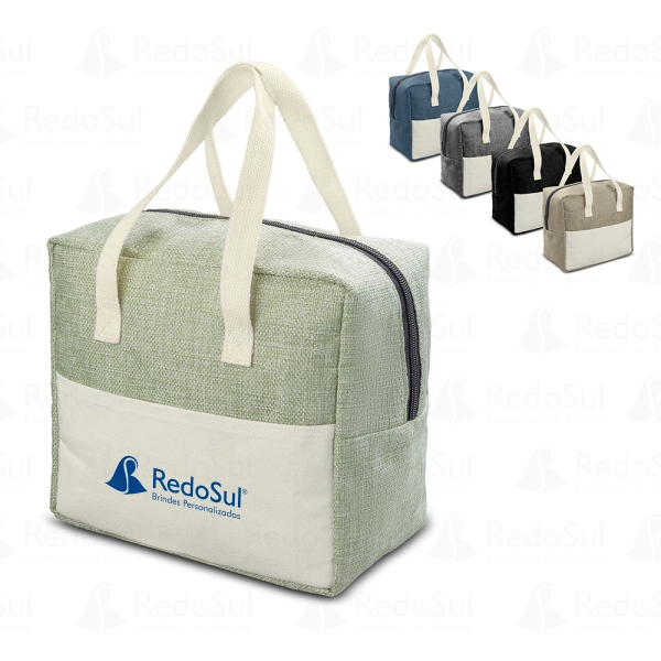 Bolsa Térmica Personalizada em linho e lona
