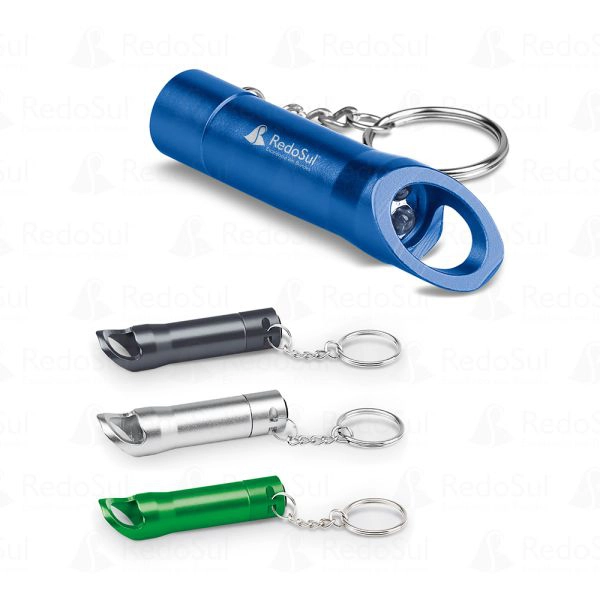 Chaveiro Lanterna Personalizado com Abridor de Garrafas