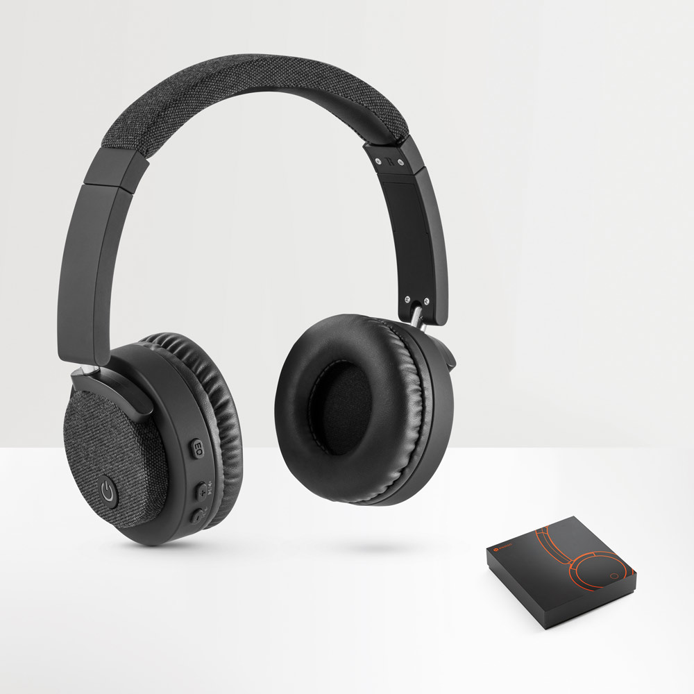RD 97956-Fones de ouvido personalizados sem fios em ABS e tecido com ligação BT 5'0