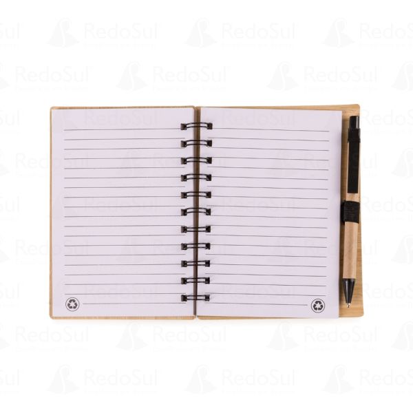 Bloco de Bambu Personalizado 16 cm x 13,3 cm 