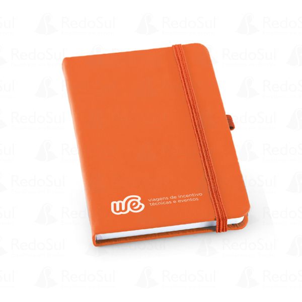 Caderno tipo Moleskine Personalizado 17 x 12 cm