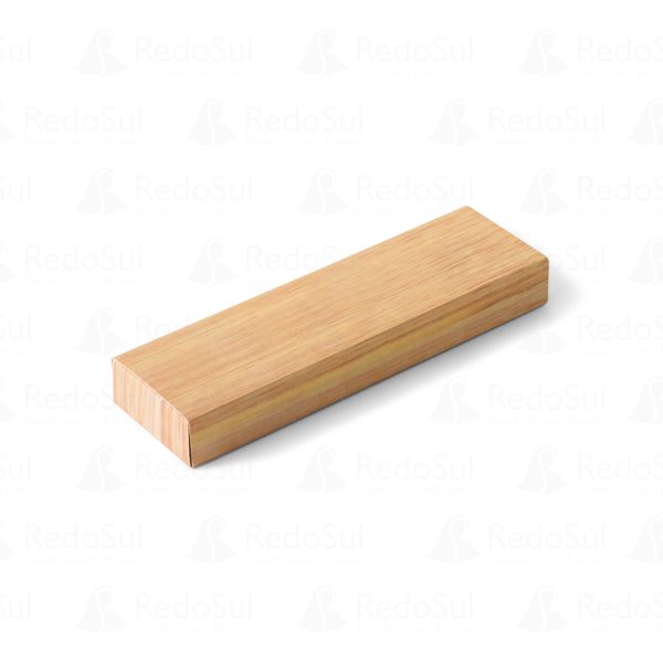 Conjunto de caneta e lapiseira de bambu personalizados