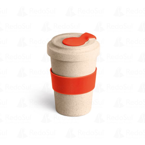Copo para Viagem Personalizado 500 ml de Fibra de Bambu