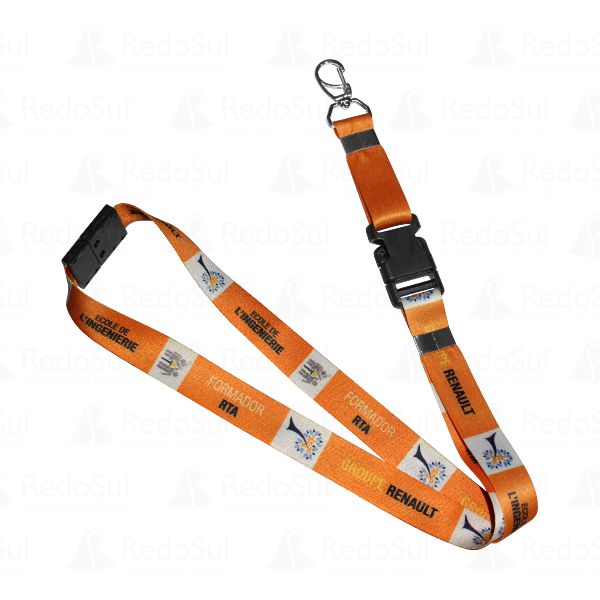 Cordão Personalizado com trava de segurança