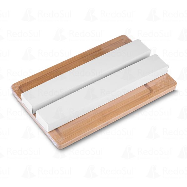 Kit Churrasco Personalizado de Bambu com 3 Peças