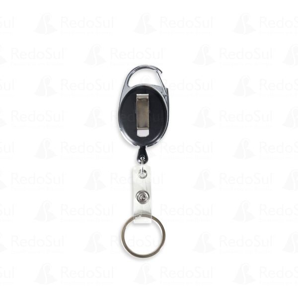 Mosquetão Crachá Retrátil Personalizado